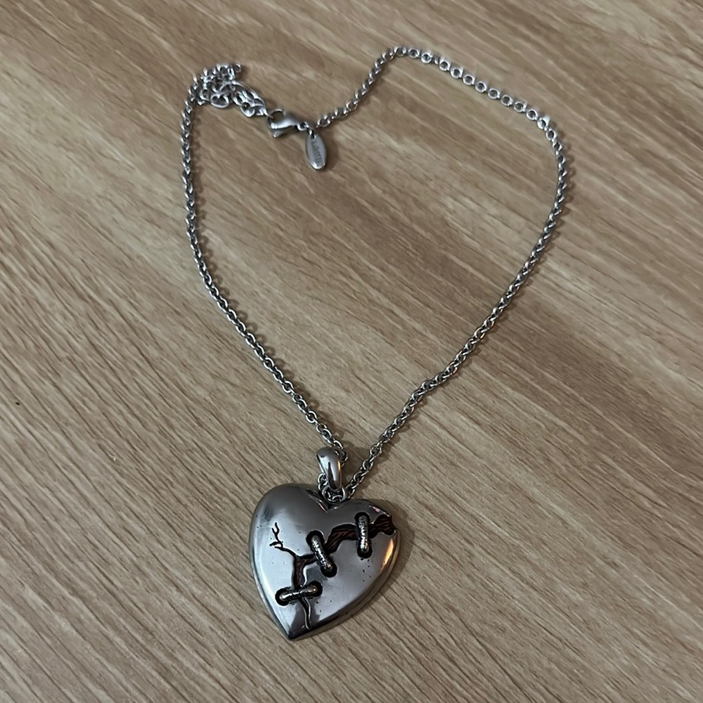 Silver Heart Pendant Necklace